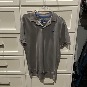 Express Gray Short Sleeve Polo M